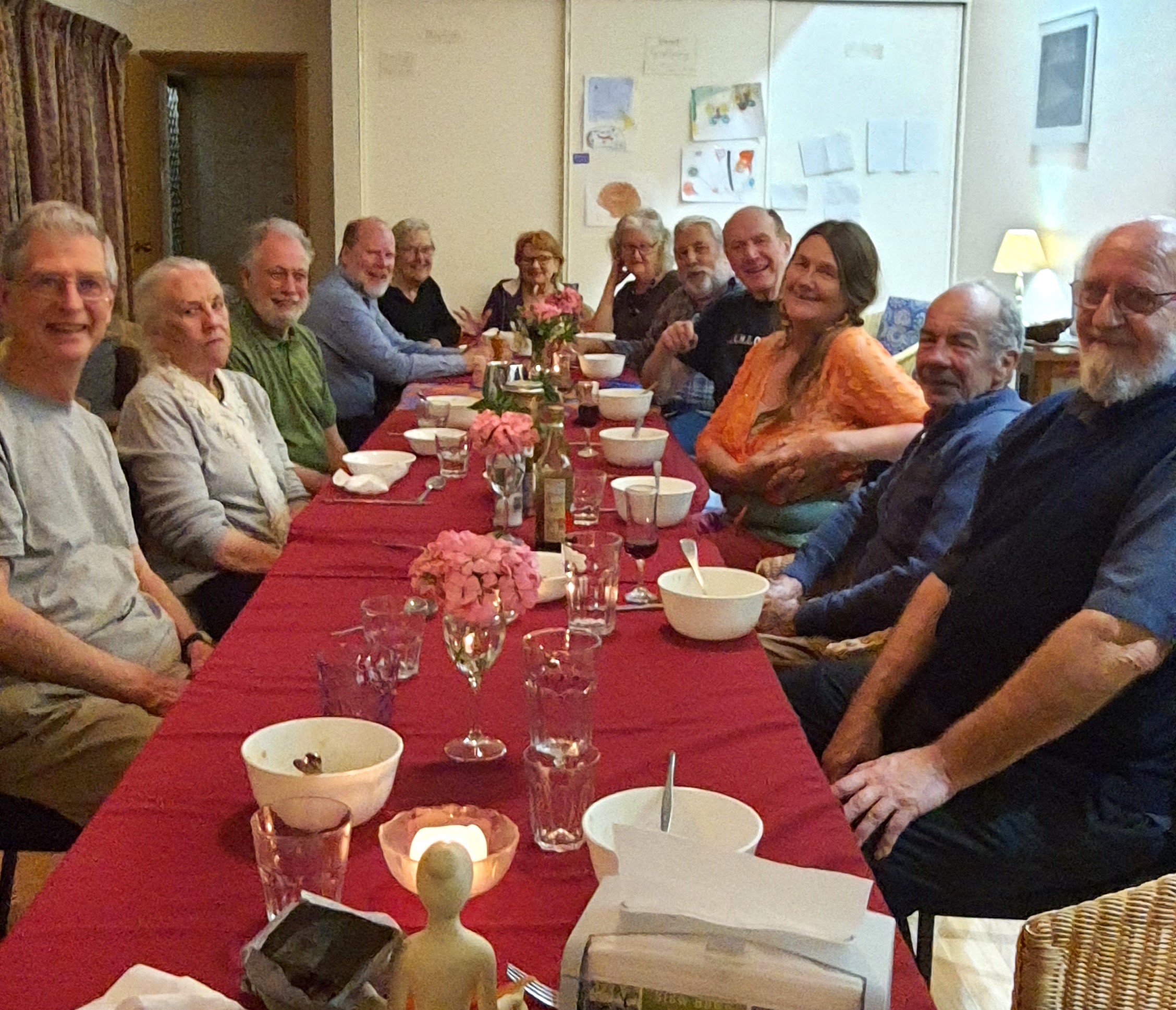 Group dinner photo at SDN Workshop SDN Workshop Riverdell Sep 2023